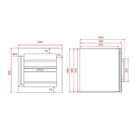 ตู้แช่ไวน์ TEKA RVI 20041 GBK 41 ขวด สีดำ_4