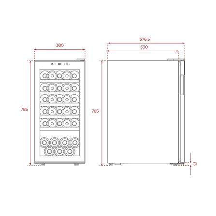 ตู้แช่ไวน์ TEKA RVF 10032 32 ขวด สีดำ_4