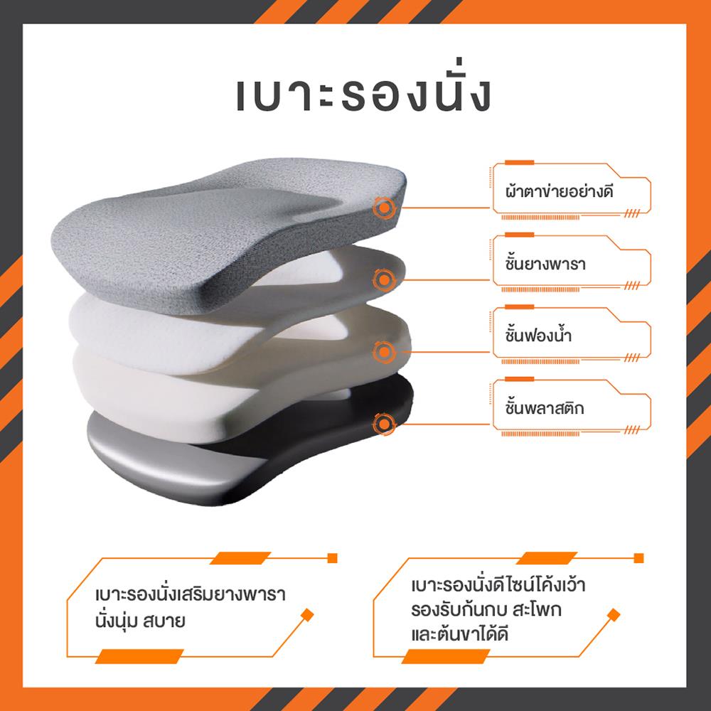 เก้าอี้สุขภาพ ERGOTREND SPACIO สีดำ