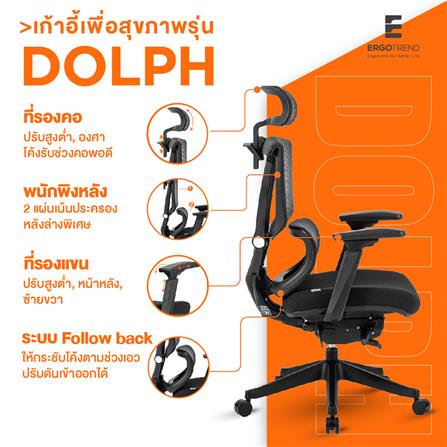 เก้าอี้สุขภาพ ERGOTREND DOLPH สีดำ_5