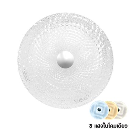 ไฟเพดาน LED SHINING S-CE05000C-103 20 นิ้ว 50 วัตต์ DAYLIGHT/COOL WHITE/WARM WHITE สีขาว_0