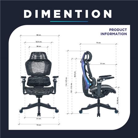 เก้าอี้สุขภาพ ERGOTREND STUNT สีดำ_8