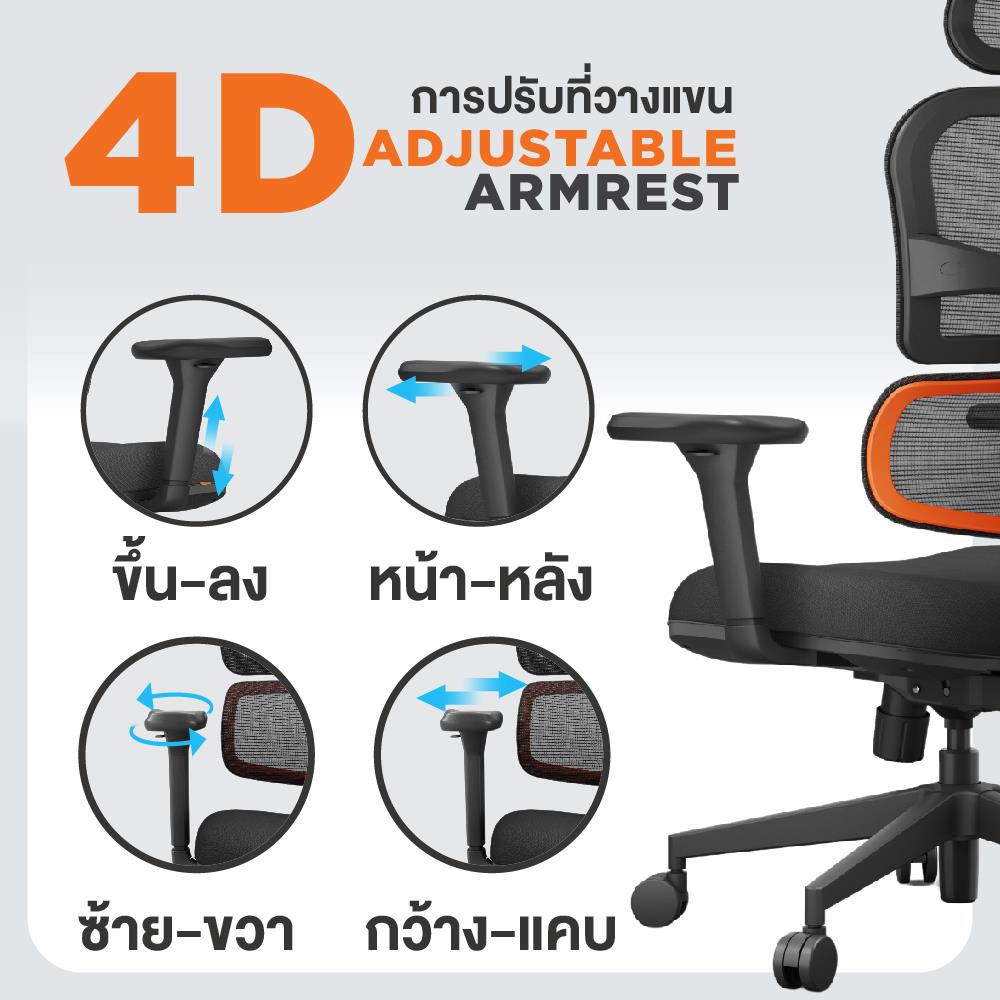 เก้าอี้สุขภาพ ERGOTREND HESSE สีดำ