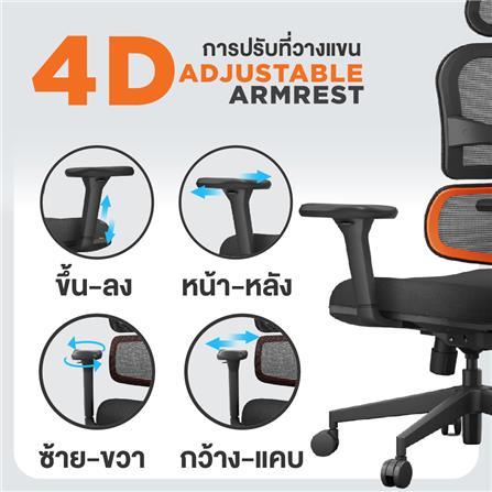 เก้าอี้สุขภาพ ERGOTREND HESSE สีดำ_8