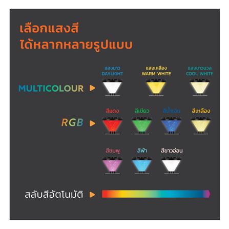 ไฟหัวเสา SOLAR LAMPTAN RAINBOW 40 วัตต์ RGB สีดำ_5