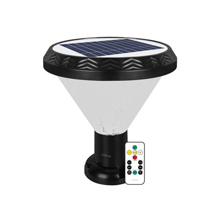 ไฟหัวเสา SOLAR LAMPTAN SPARKLING 40 วัตต์ RGB สีดำ_0
