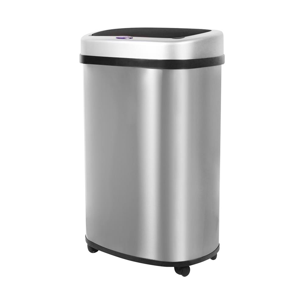 ถังขยะอัจฉริยะ มีล้อ RIN 50 ลิตร สีเงิน