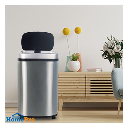 ถังขยะอัจฉริยะ มีล้อ RIN 50 ลิตร สีเงิน_4