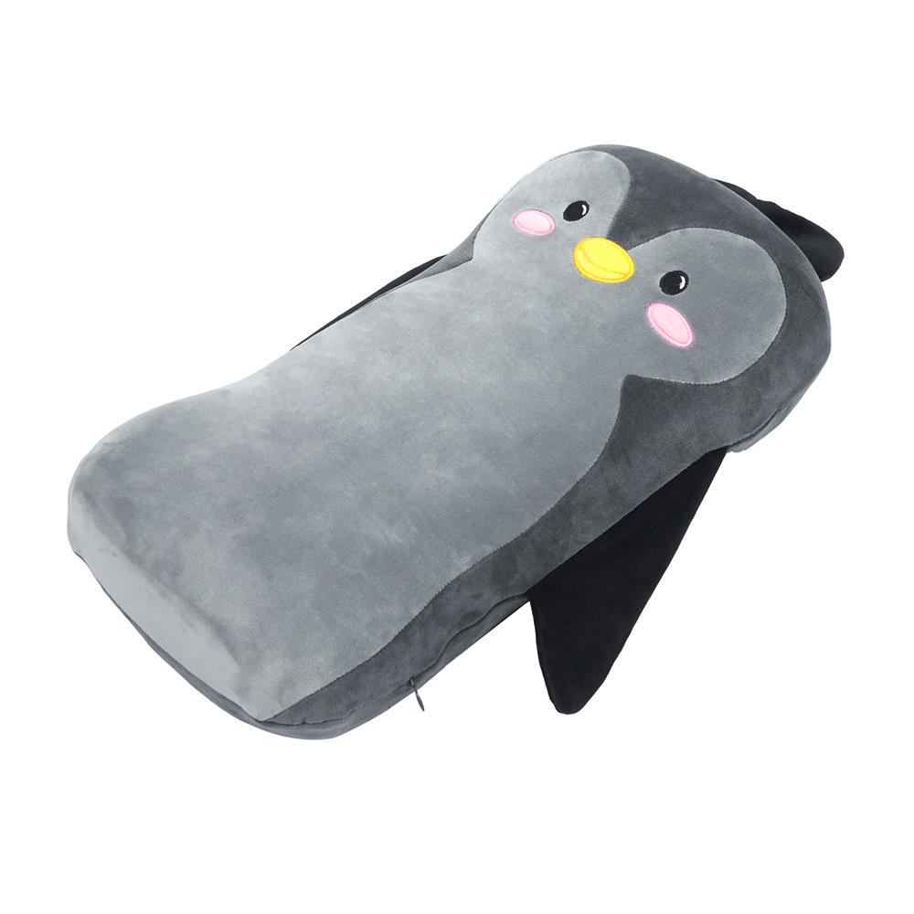 เบาะรองหลัง HOME LIVING STYLE PENGUIN 8X17 นิ้ว สีเทา