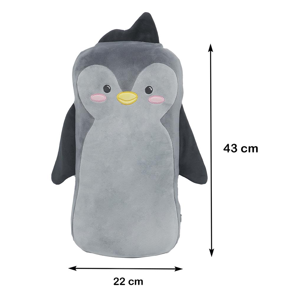 เบาะรองหลัง HOME LIVING STYLE PENGUIN 8X17 นิ้ว สีเทา