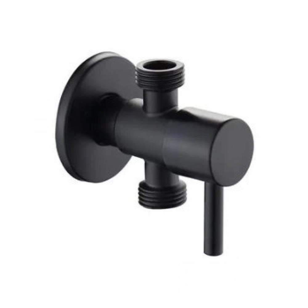 สต็อปวาล์ว 2 ทาง HONS SV6001-2 สีดำ