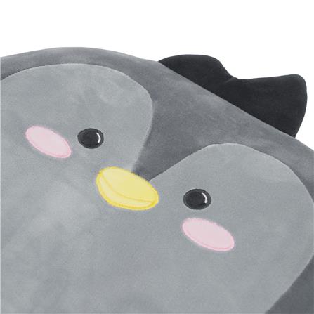 เบาะรองหลัง HOME LIVING STYLE PENGUIN 14X17 นิ้ว สีเทา_3