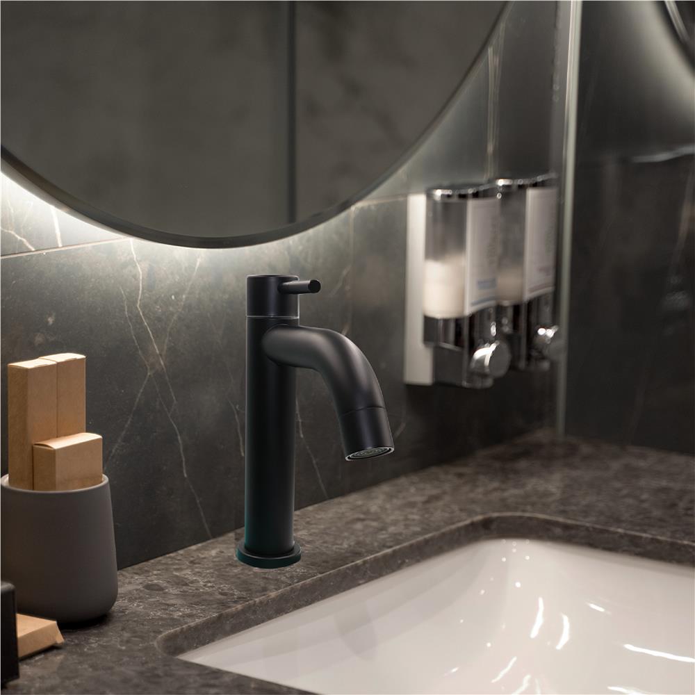 ก๊อกอ่างล้างหน้า HONS F6001 สีดำ