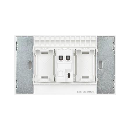 ชุดสวิตช์ 1 ทาง 1 ช่อง ELECKTA VERVE สีขาว_4