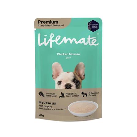 อาหารเปียกสุนัข LIFEMATE CHICKEN MOUSSE 70 ก.