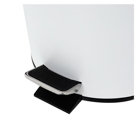 ถังขยะเหยียบกลมฝาไม้ ACCO SYLVAN 5 ลิตร สีขาว_4