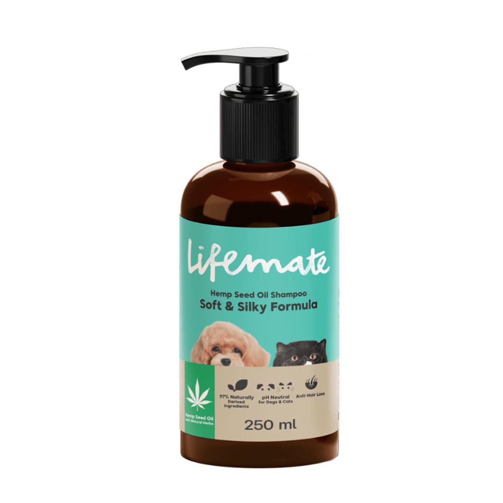 แชมพูอาบน้ำ LIFEMATE HEMP SEED OIL สูตรลดขนร่วง 250 มล.