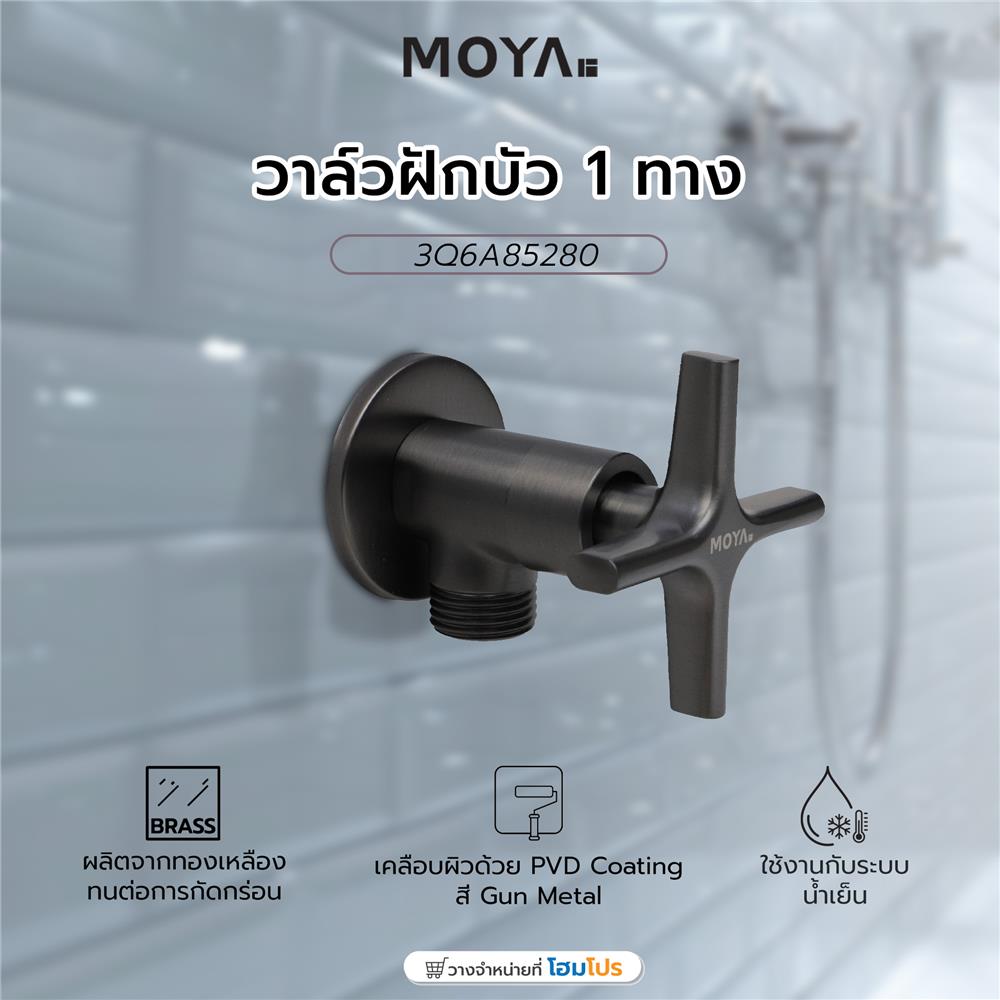 วาล์วฝักบัว 1 ทาง MOYA 3Q6A85280 สีเทา