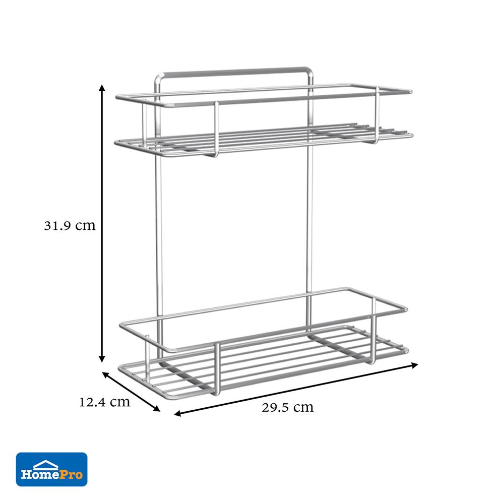 ชั้นแขวนติดผนัง 2 ชั้น BATH TIME BT-P111 SS201 สีสเตนเลส