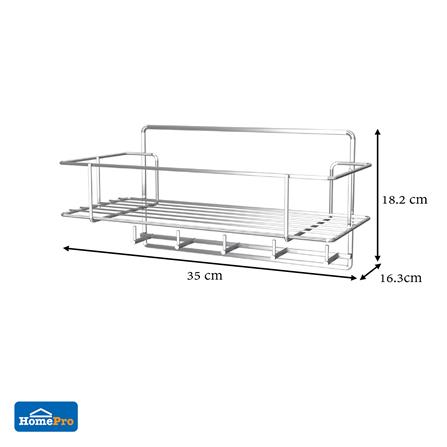 ชั้นแขวนติดผนัง 1 ชั้น BATH TIME BT-P110 SS201 สเตนเลส_5