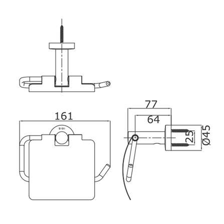 ที่ใส่กระดาษ TOTO TTAR702K สีโครม_1