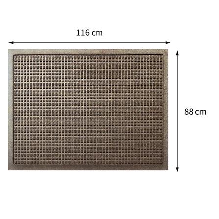 พรมเช็ดเท้าดักฝุ่น KLEEN-TEX WHII 116X88 ซม. สีน้ำตาล_7