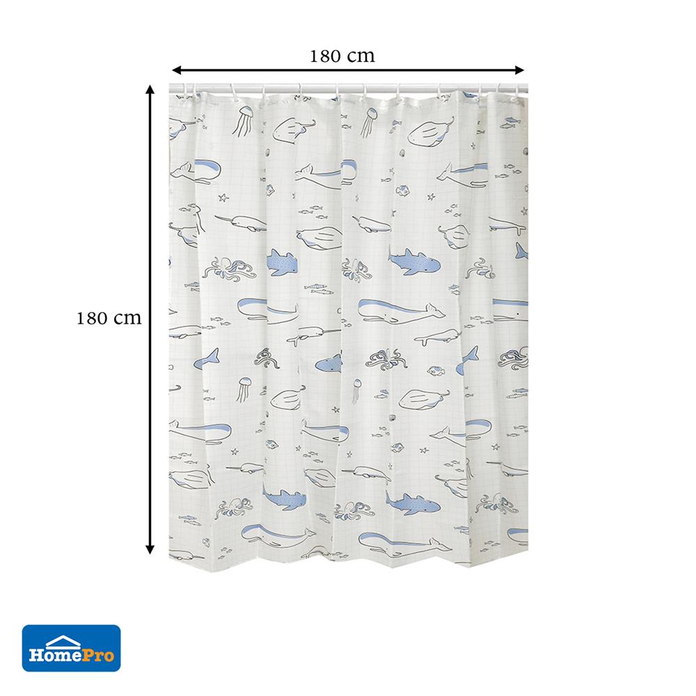 ม่านห้องน้ำ POLYESTER MOYA ACS23078A 180X180 ซม.