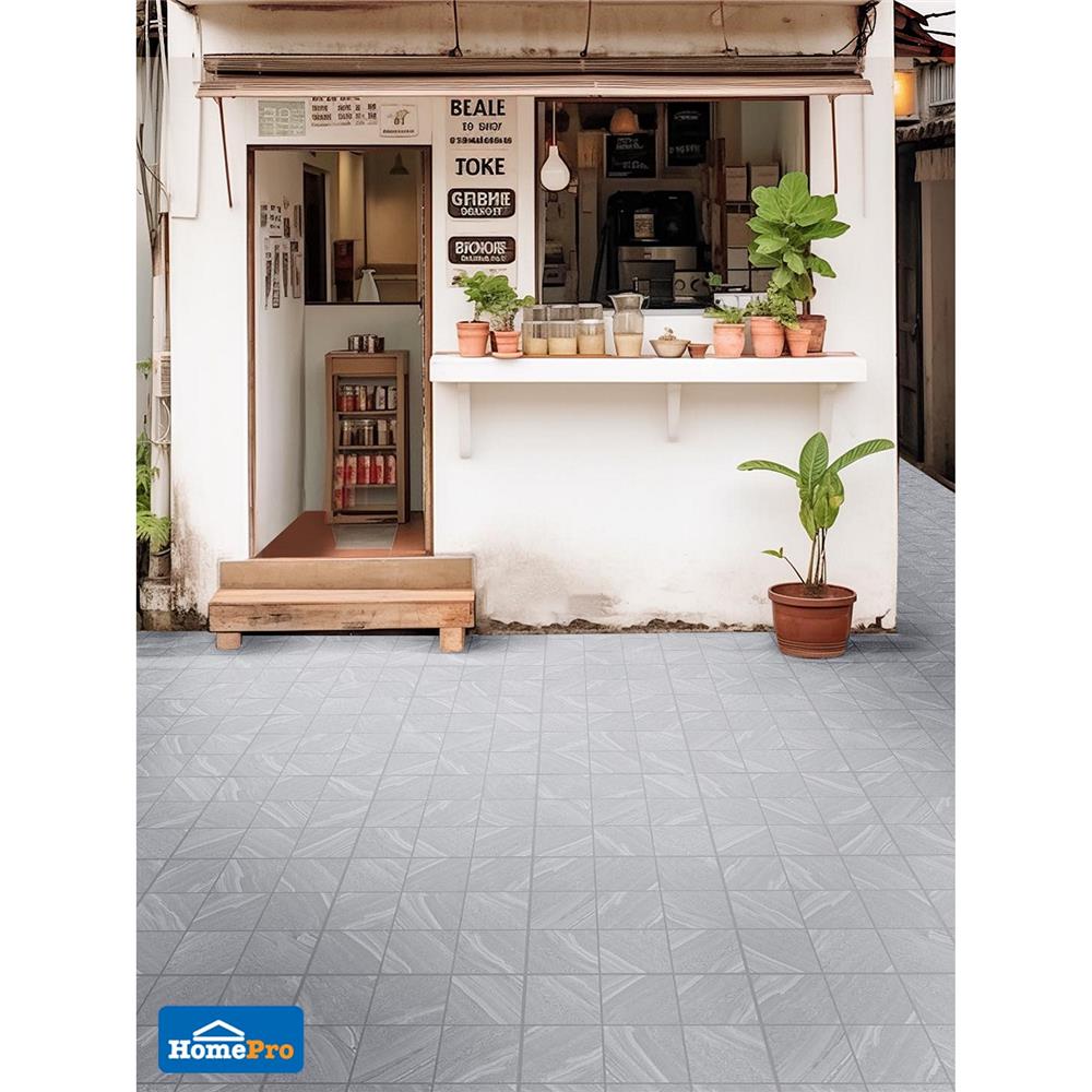 กระเบื้องพื้น 16x16 นิ้ว COTTO เซนทอร์ เทา (ECO) PM 0.96 ตร.ม.