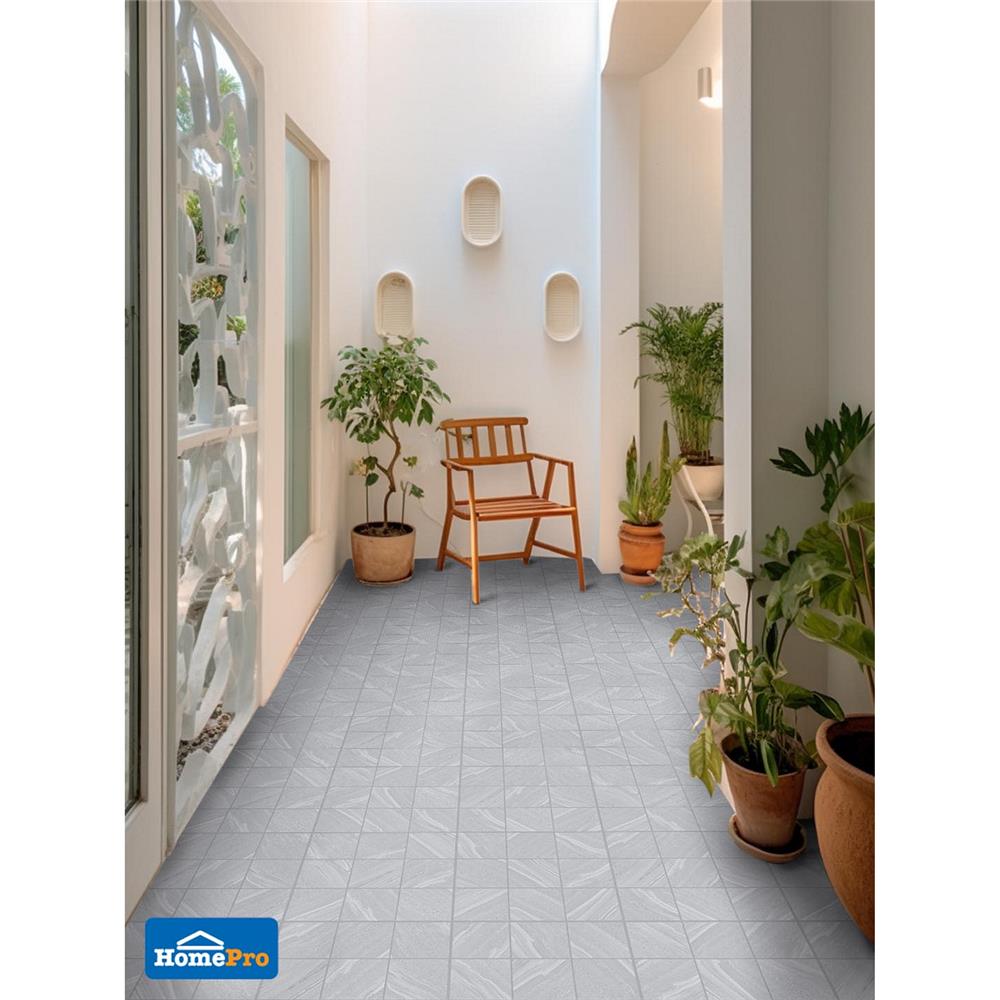 กระเบื้องพื้น 16x16 นิ้ว COTTO เซนทอร์ เทา (ECO) PM 0.96 ตร.ม.