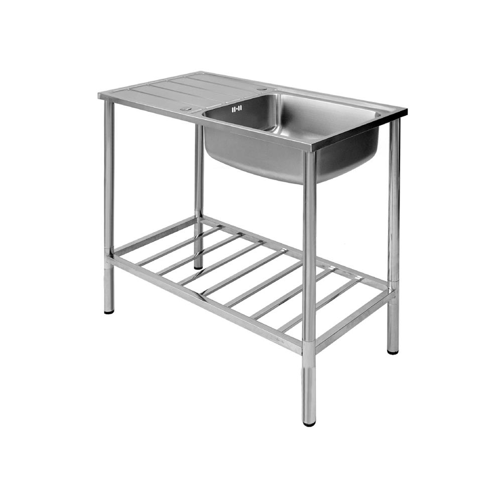 ซิงค์ขาตั้ง 1 หลุม 1 ที่พัก DYNA HOME DH-10050-STCR สีเงิน