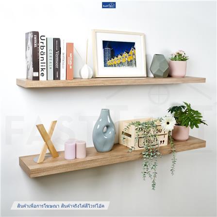 ชั้นแขวนผนัง FASTTECT SS24140-P-WHOAK 140 ซม. สีไวท์โอ๊ค_1