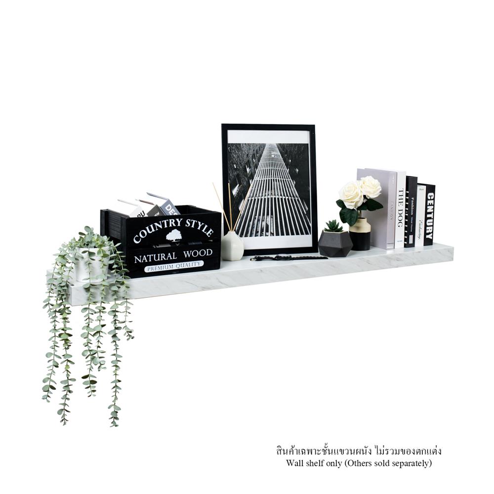 ชั้นแขวนผนัง FASTTECT SS24140-P-MBWHITE 140 ซม. สีหินอ่อนขาว