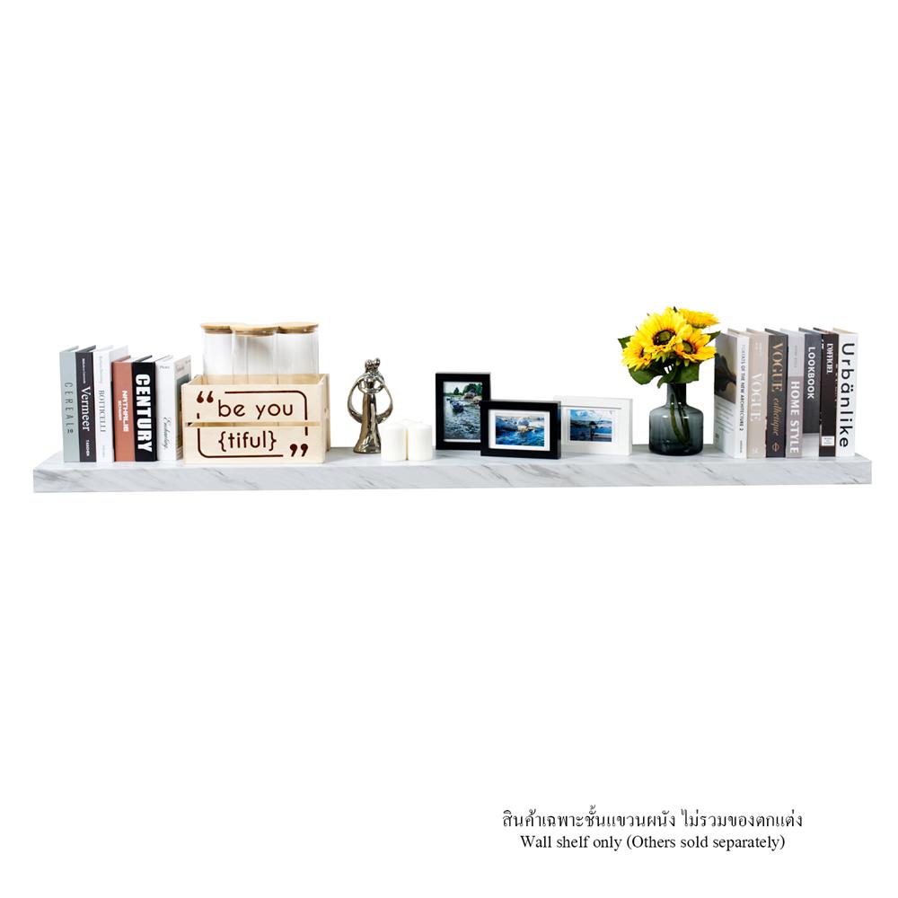 ชั้นแขวนผนัง FASTTECT SS24180-P-MBWHITE 180 ซม. สีหินอ่อนขาว