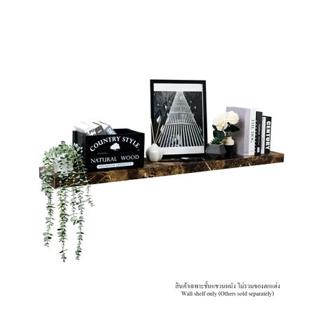 ชั้นแขวนผนัง FASTTECT SS24140-P-MBBROWN 140 ซม. สีหินอ่อนน้ำตาล_0