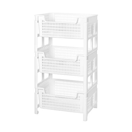 ชั้นวางของ 3 ชั้น STACKO PURE 40.7x32.7x72.5 ซม. สีขาว_0