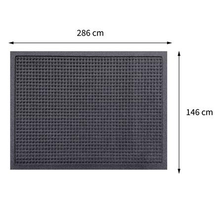 พรมเช็ดเท้าดักฝุ่น KLEEN-TEX WHII 146X286 ซม. สีเทาเข้ม_7