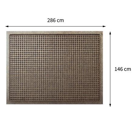 พรมเช็ดเท้าดักฝุ่น KLEEN-TEX WHII 146X286 ซม. สีน้ำตาล_7