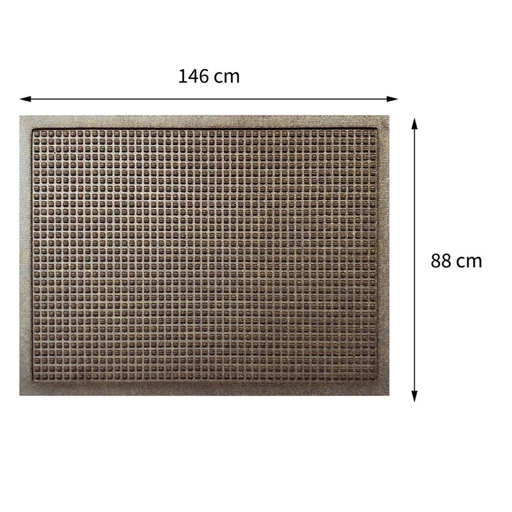 พรมเช็ดเท้าดักฝุ่น KLEEN-TEX WHII 88X146 ซม. สีน้ำตาล