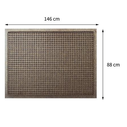 พรมเช็ดเท้าดักฝุ่น KLEEN-TEX WHII 88X146 ซม. สีน้ำตาล_7