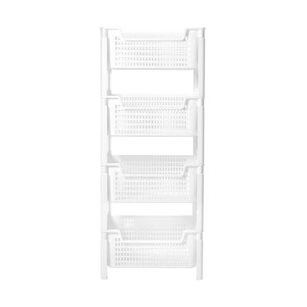 ชั้นวางของ 4 ชั้น STACKO PURE 40.7x32.7x99 ซม. สีขาว_2