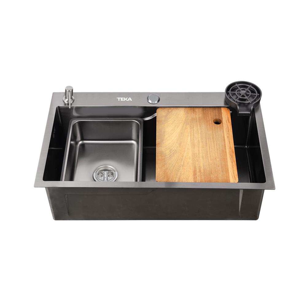 ซิงค์ฝัง 1 หลุม TEKA TQ80 BLACK-PVD W/OVF สีดำ