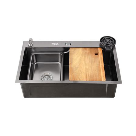 ซิงค์ฝัง 1 หลุม TEKA TQ80 BLACK-PVD W/OVF สีดำ