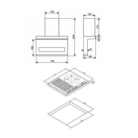 เตาฝัง+เครื่องดูดควัน TEKA IZF 65320 MSP BK+DSW 995G_3