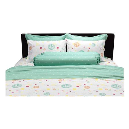 ชุดผ้าปูที่นอน 5 ฟุต 7 ชิ้น SANTAS SHAMROCK GN_2