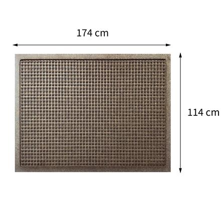 พรมเช็ดเท้าดักฝุ่น KLEEN-TEX WHII 114X174 ซม. สีน้ำตาล_7