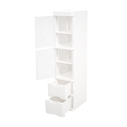 ตู้ลิ้นชัก 4 ชั้น STACKO PURE 27x40x121.5 ซม. สีขาว_2