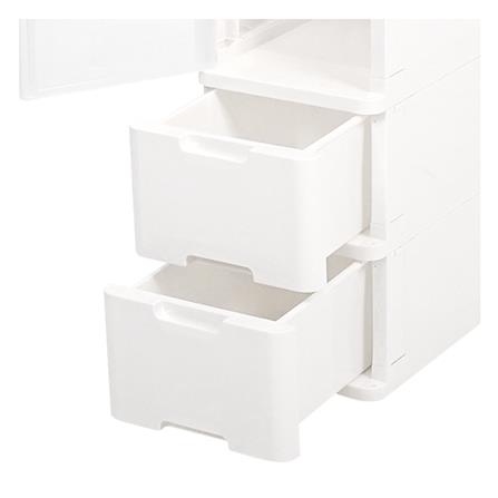 ตู้ลิ้นชัก 4 ชั้น STACKO PURE 27x40x121.5 ซม. สีขาว_3