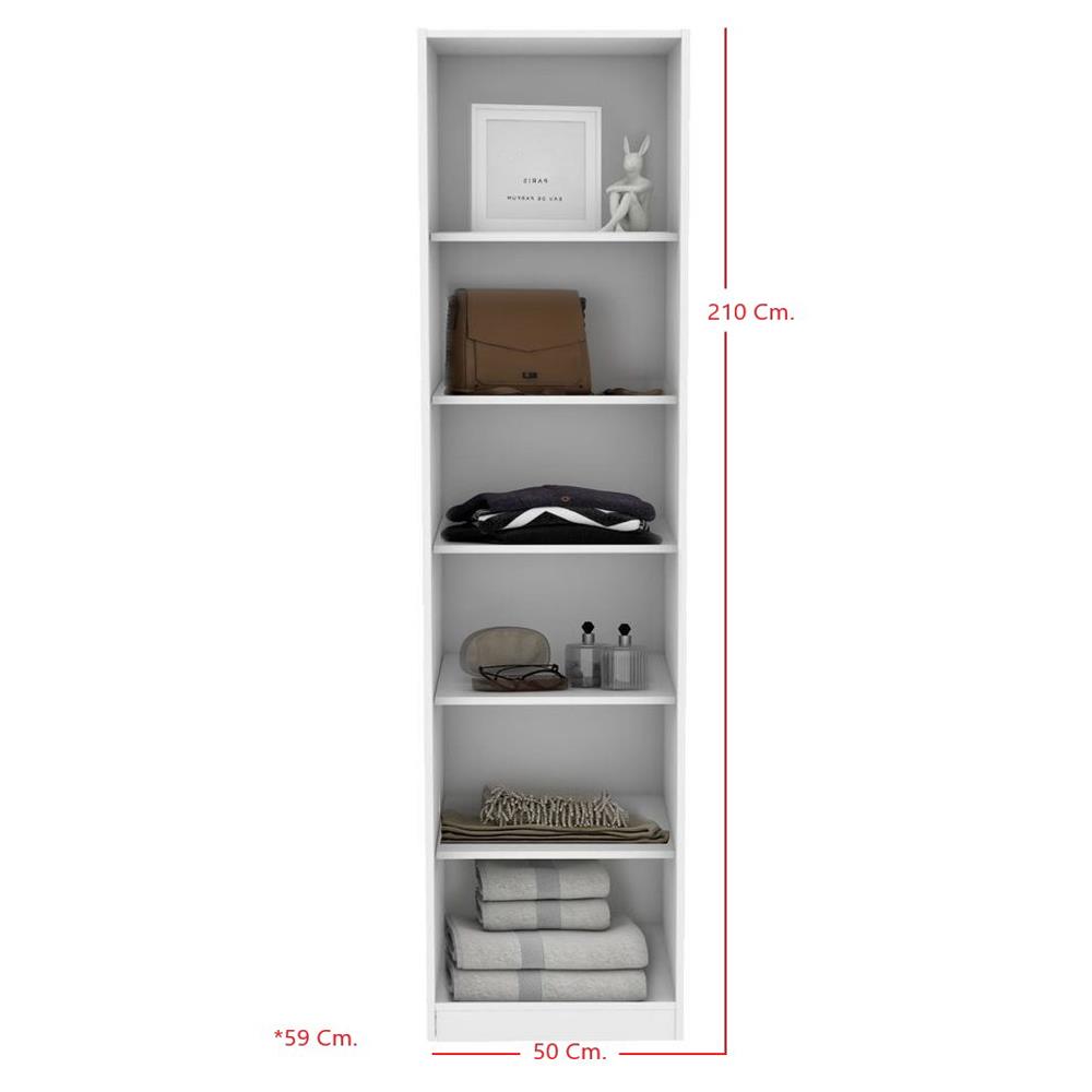 ตู้เสื้อผ้าบานเปิดซ้าย KONCEPT BLOX 19209517 50 ซม. สีขาว