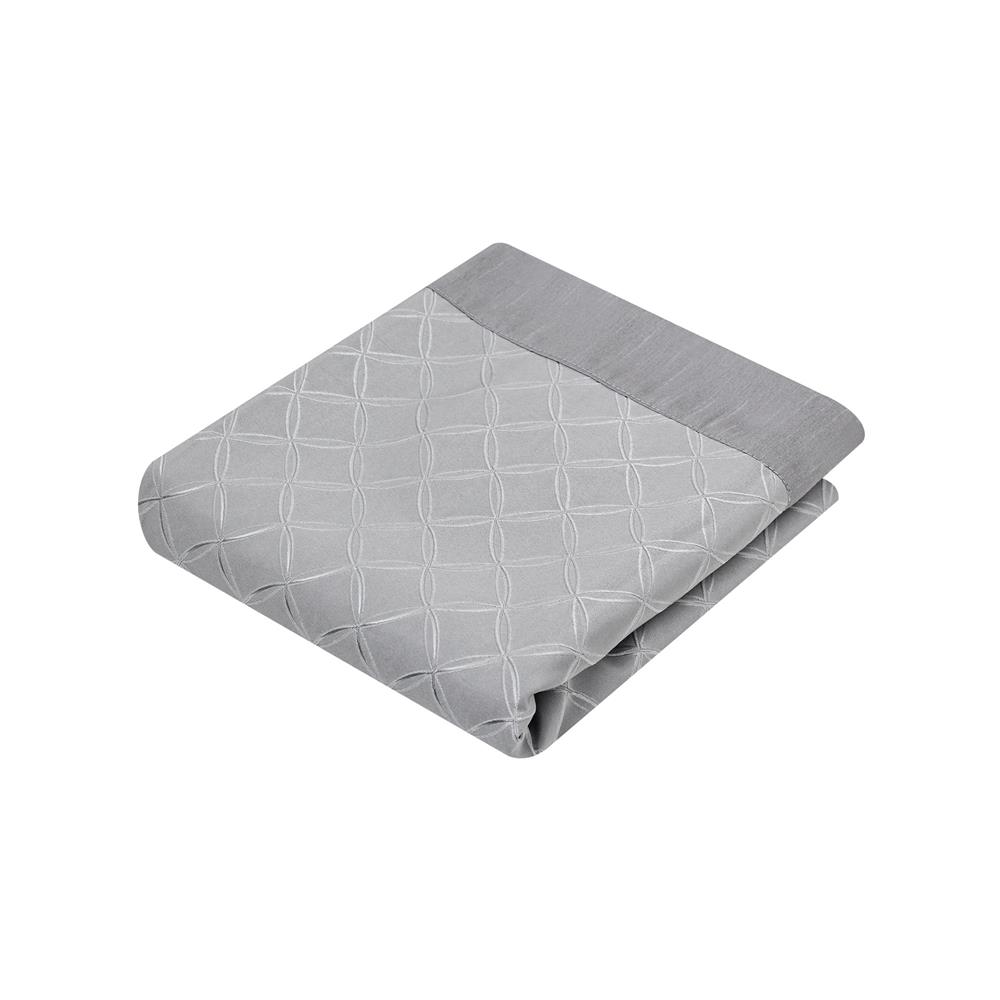 ผ้าคลุมเตียง 6 ฟุต HOME LIVING STYLE LINDA สีเทา_1