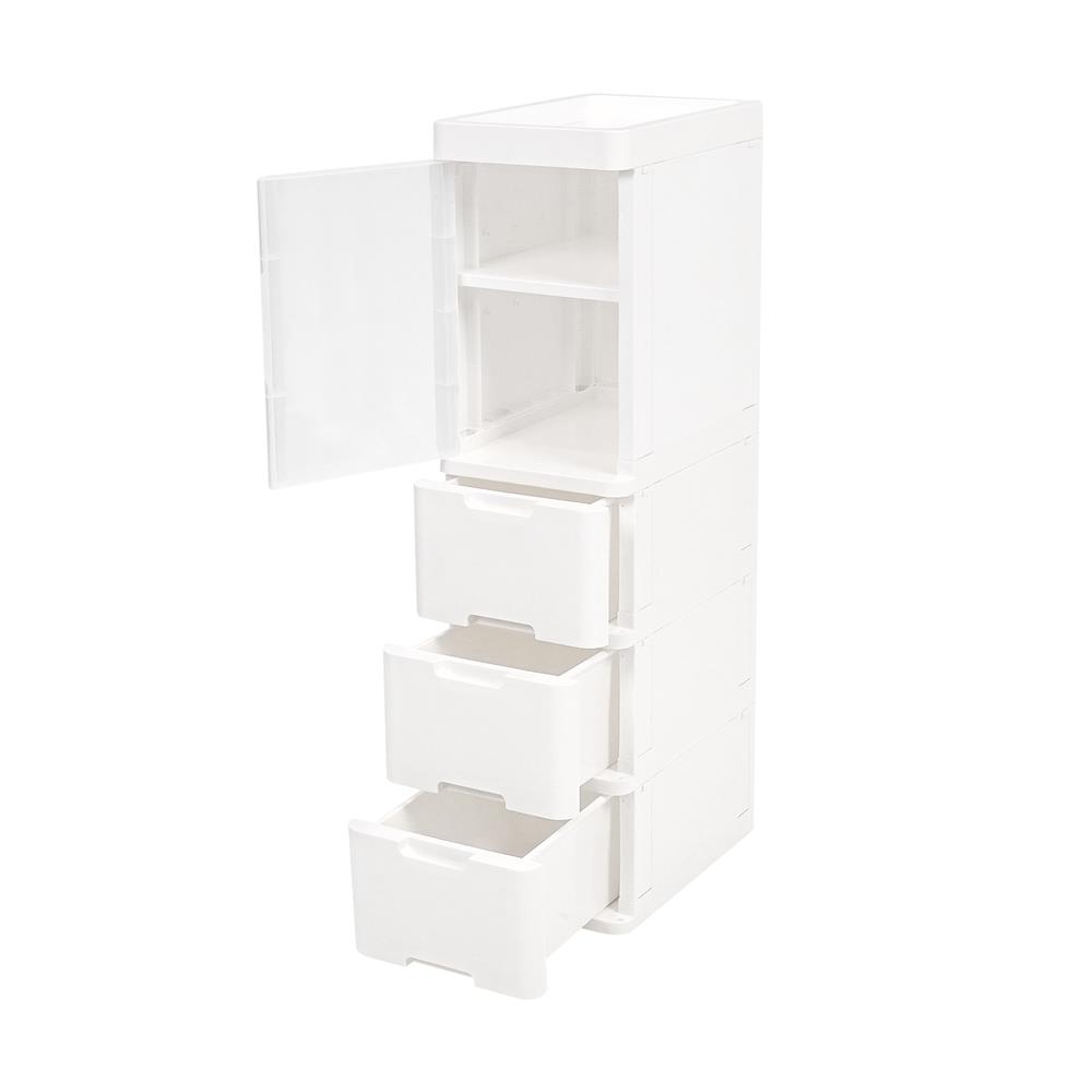 ตู้ลิ้นชัก 3 ชั้น STACKO PURE 27x40x101.5 ซม. สีขาว